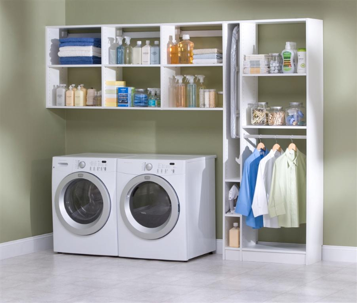 Laundry Room Shelving Ideas & Organization Tips